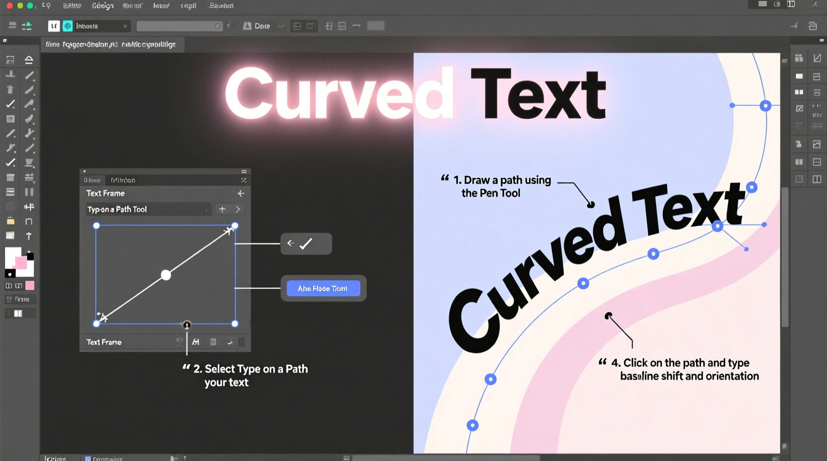 mastering text arching in indesign a step by step guide to curved typography