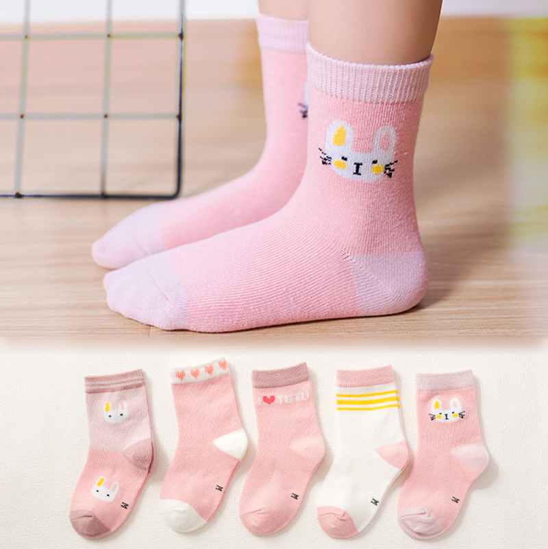 New Baby Kids Soft Cotton Socks Boys,Girls,Baby,Cute Cartoon animal Stripe Dots Fashion Sport Socks Autumn Winter Gift B1