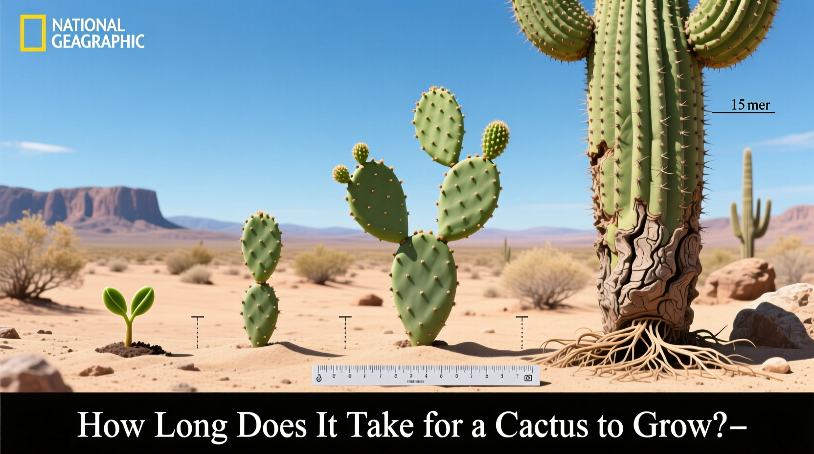 how long does it take for cactus to grow