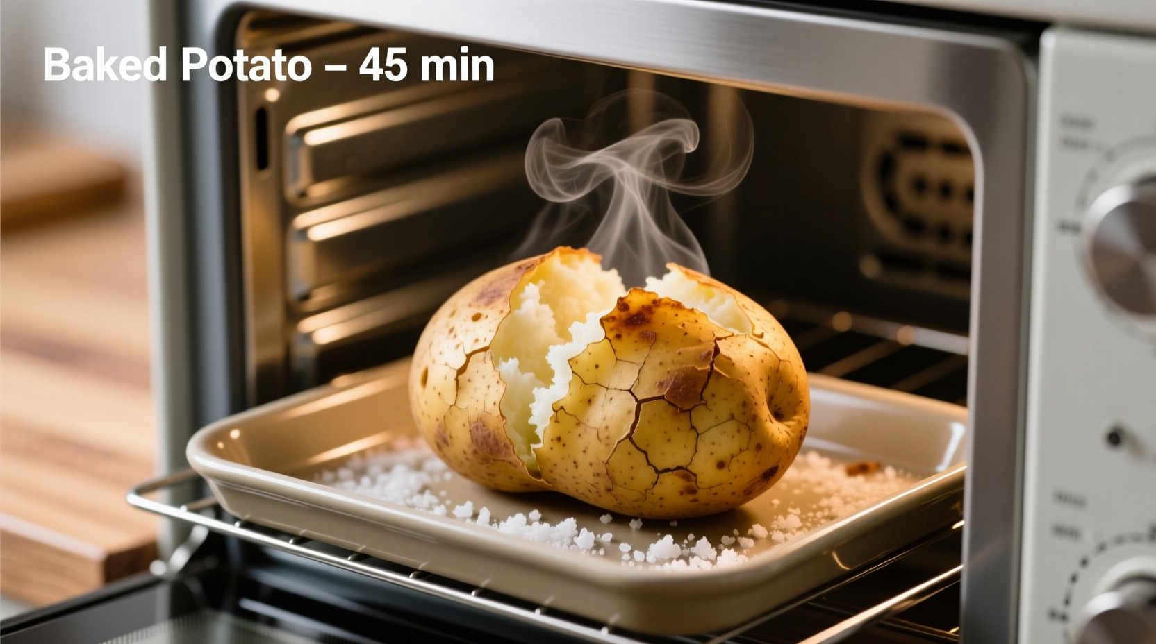 baked potato in toaster oven