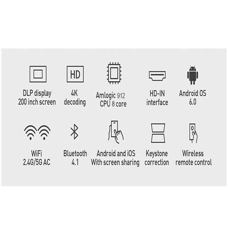 X5 mini wireless 3D home theater projector camping tent cinema education same screen video 4k 2.4G 5G dual WiFi pocket projector