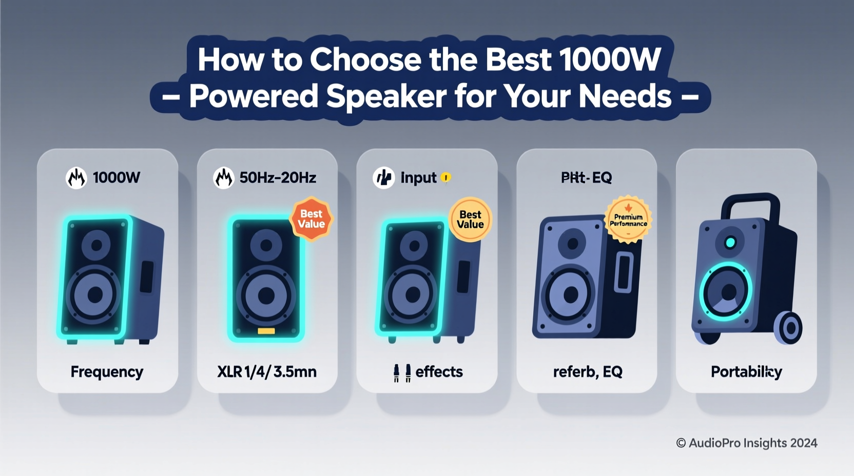 1000w powered speaker