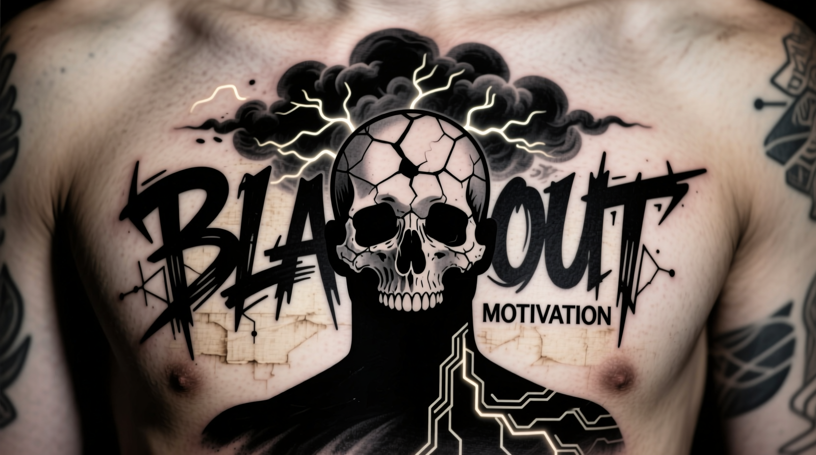 why did mgk get a blackout tattoo meaning motivation