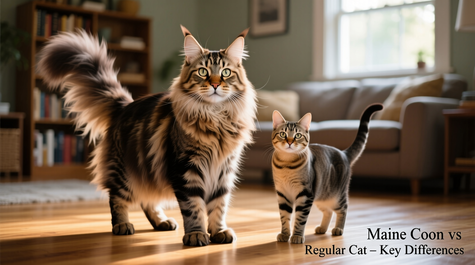 maine coon vs regular cat what are the tell tale differences