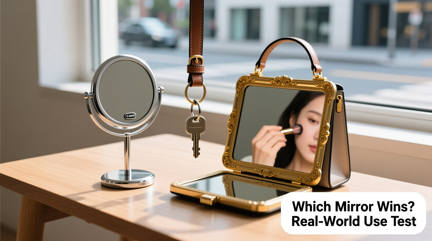 mirror keychain vs handbag mirror which ones actually more useful irl