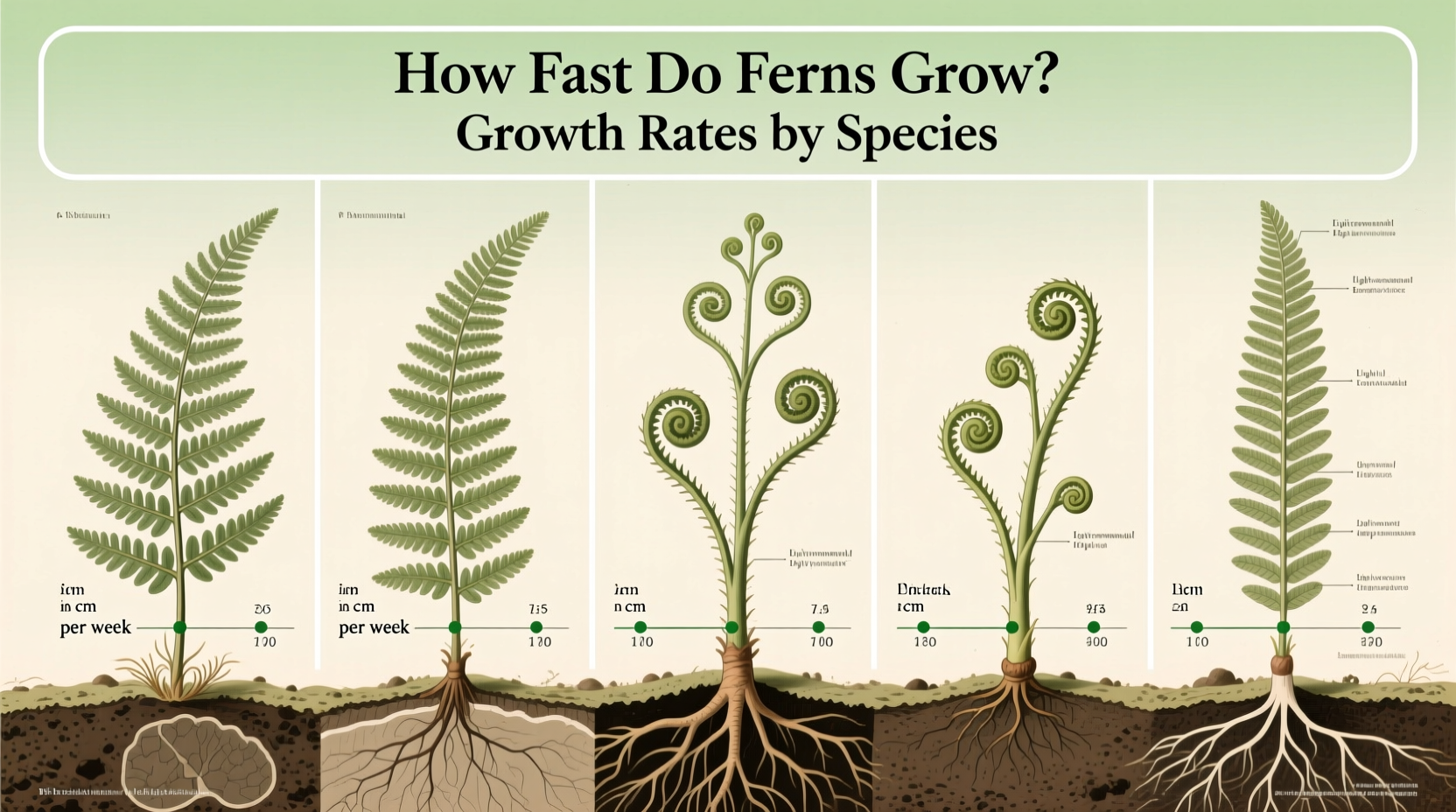 how fast do ferns grow