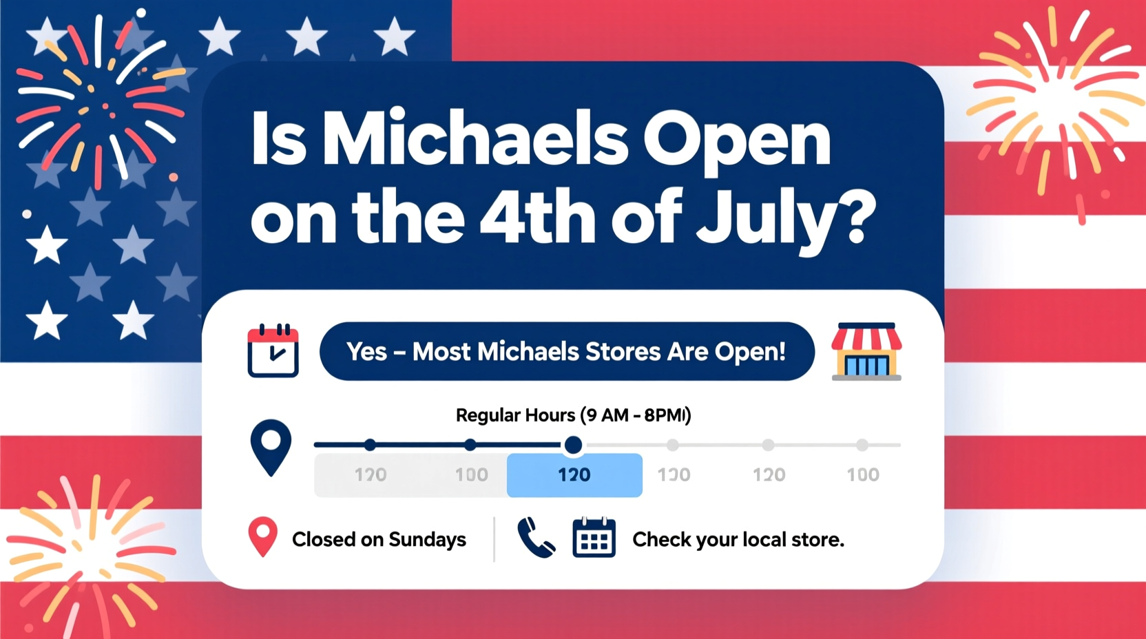 is michaels open on the 4th of july