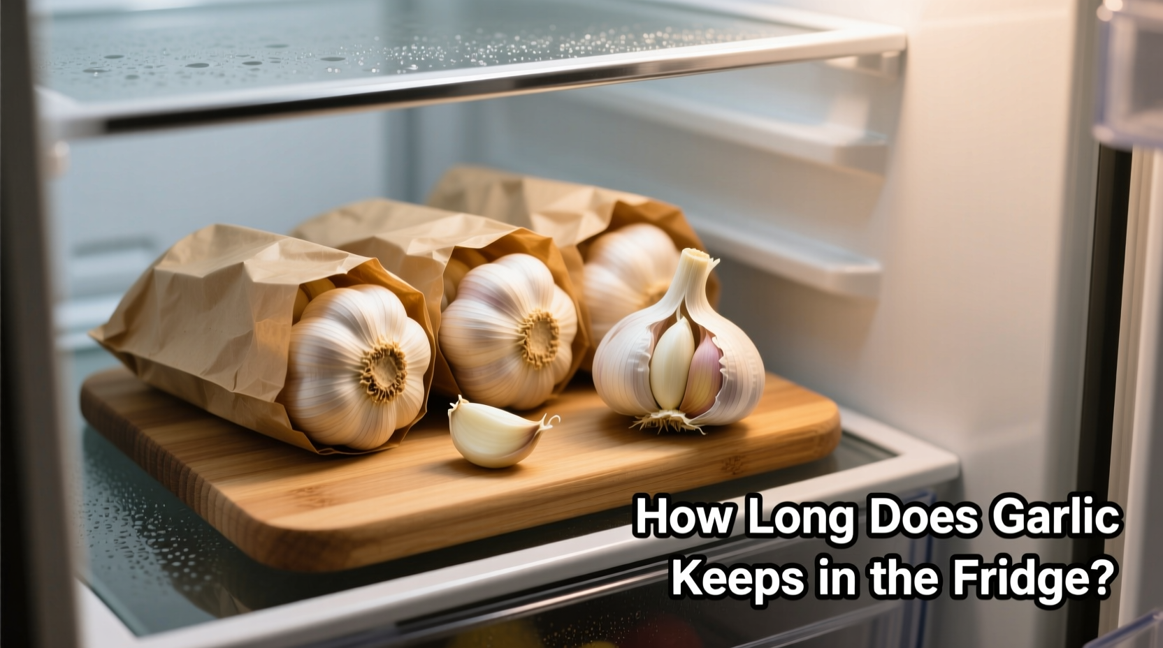 how long does garlic keep in the fridge