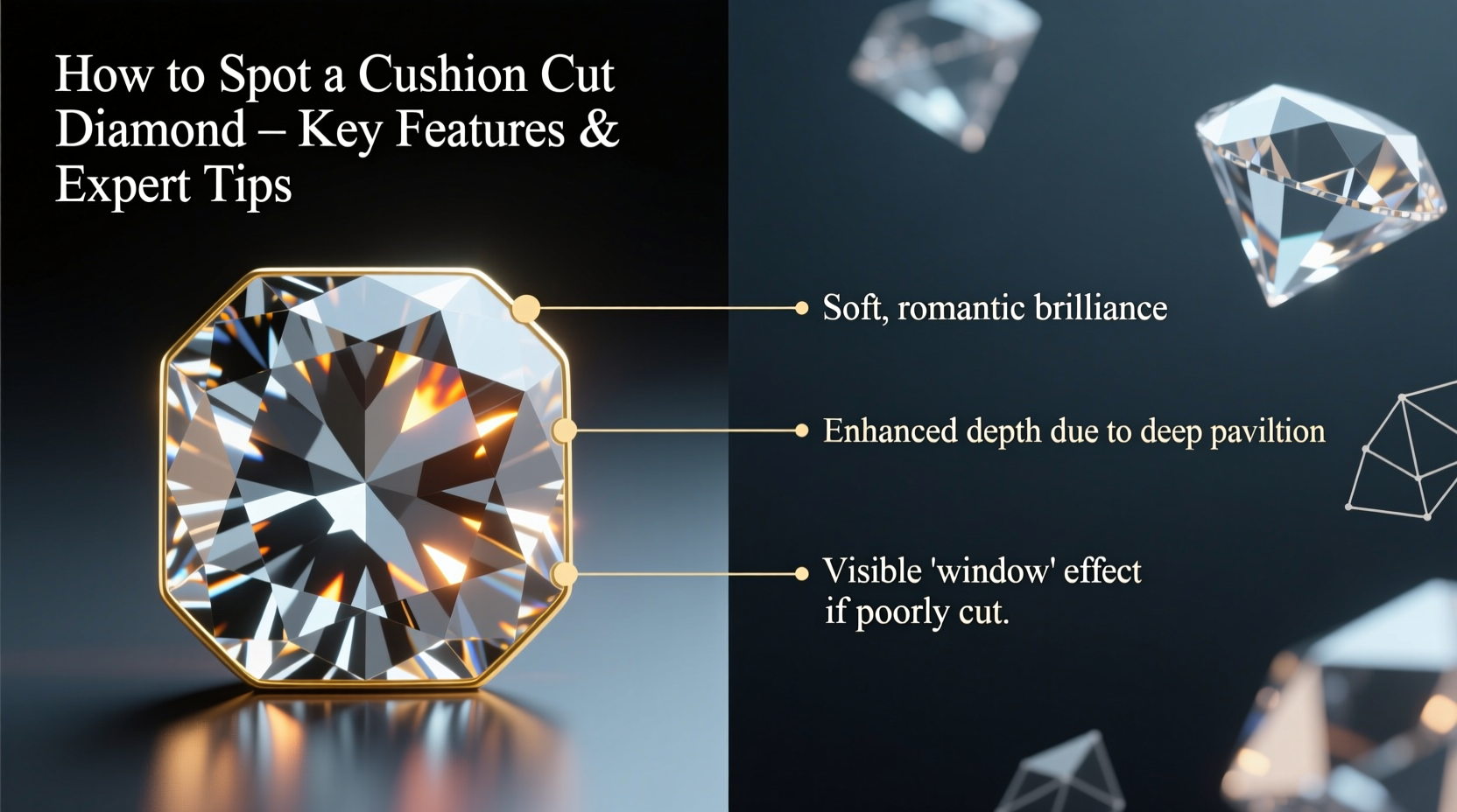 how to spot a cushion cut diamond key features and expert tips