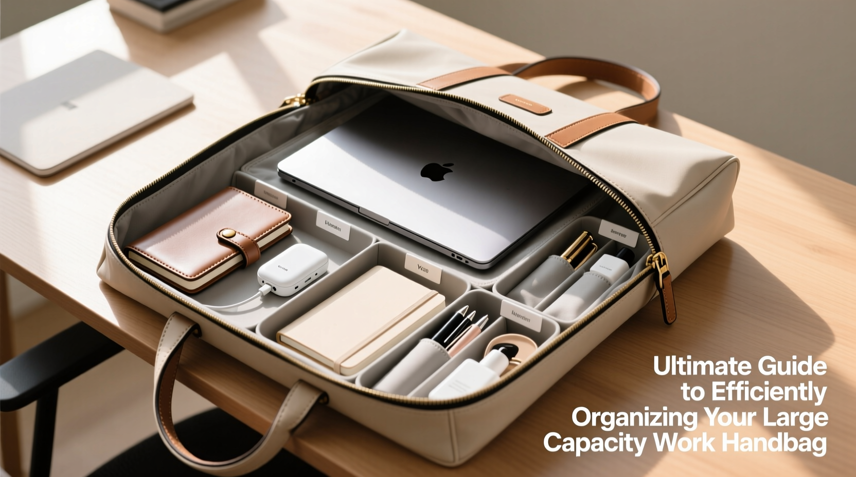 ultimate guide to efficiently organizing your large capacity work handbag for maximum productivity
