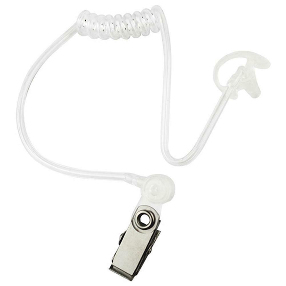 White Color Rubber Silicone Left+Right Ear Bud for Covert Acoustic Tube Earpiece for Two-way Radio