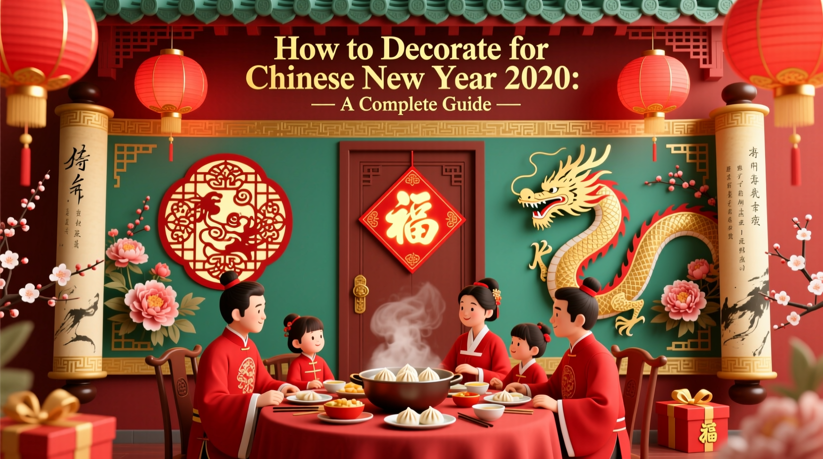 how to decorate for chinese new year 2020