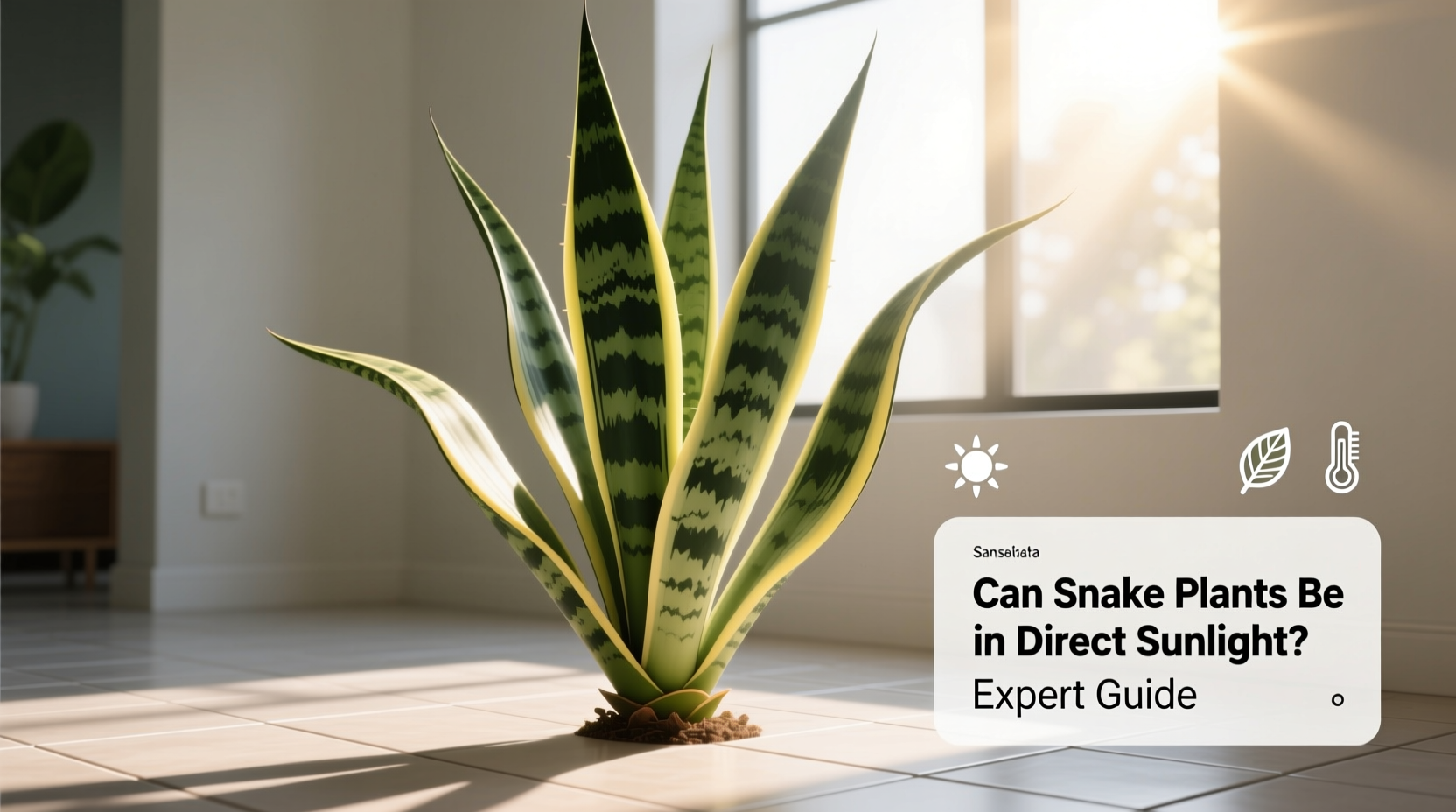 can snake plants be in direct sunlight