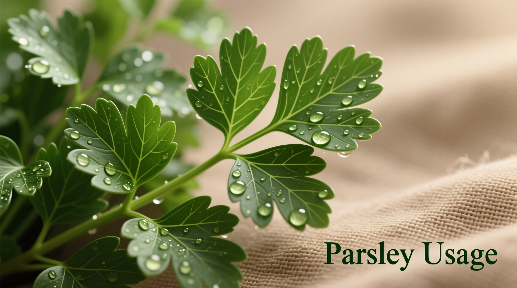 usage of parsley