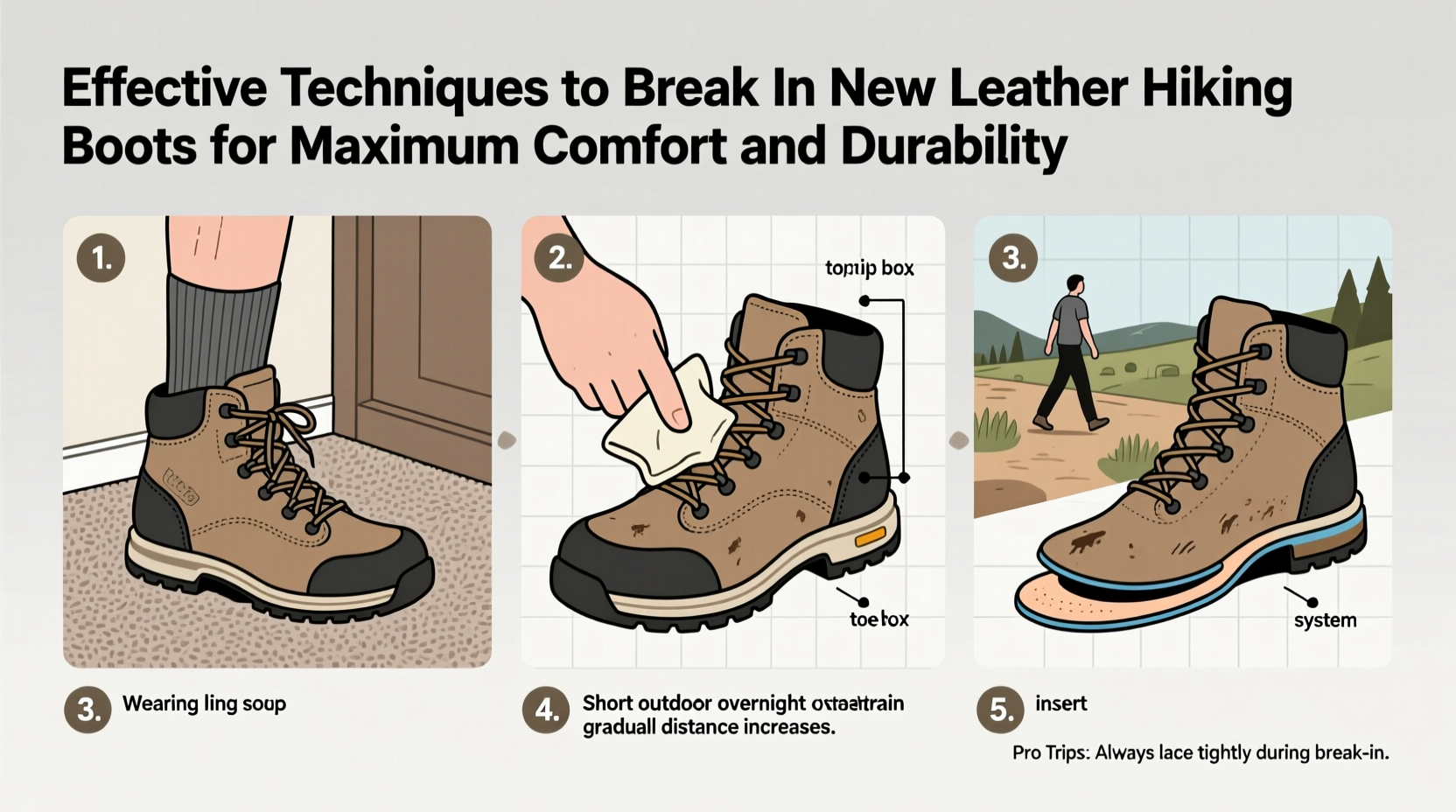 effective techniques to break in new leather hiking boots for maximum comfort and durability
