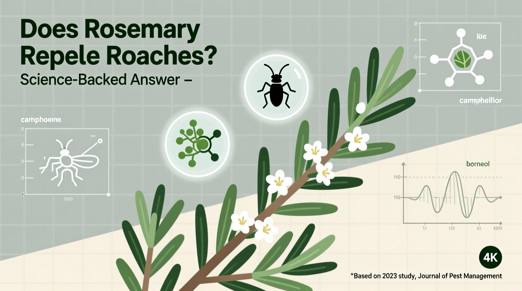 does rosemary repel roaches