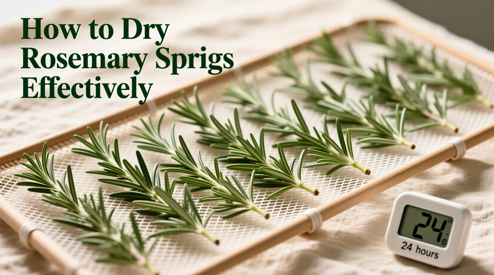 how to dry rosemary sprigs