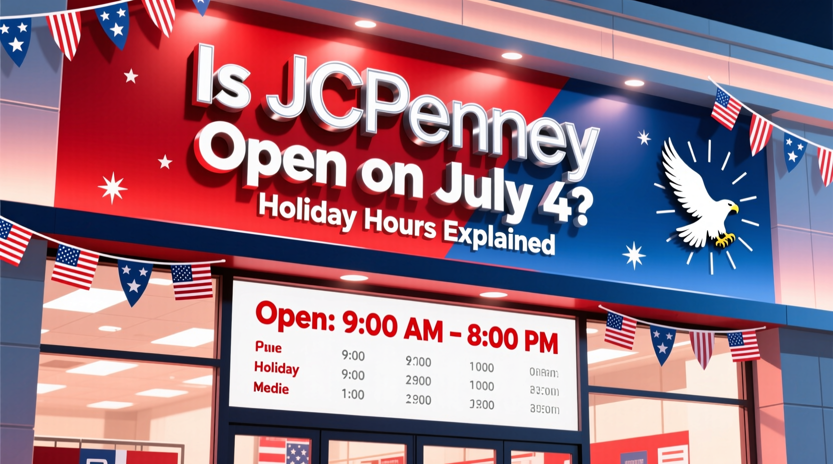 is jcpenney open on july 4