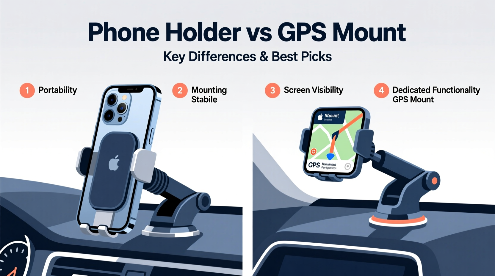 phone holder vs gps mount ca