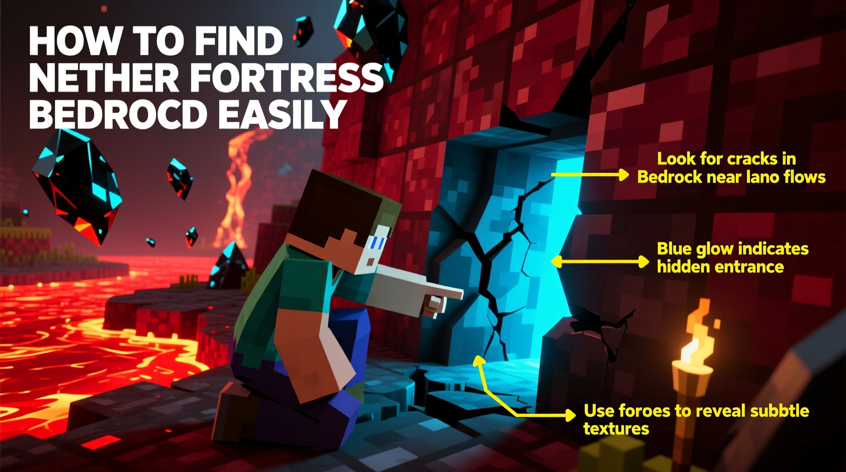 guide to the best way to find nether fortress bedrock easily