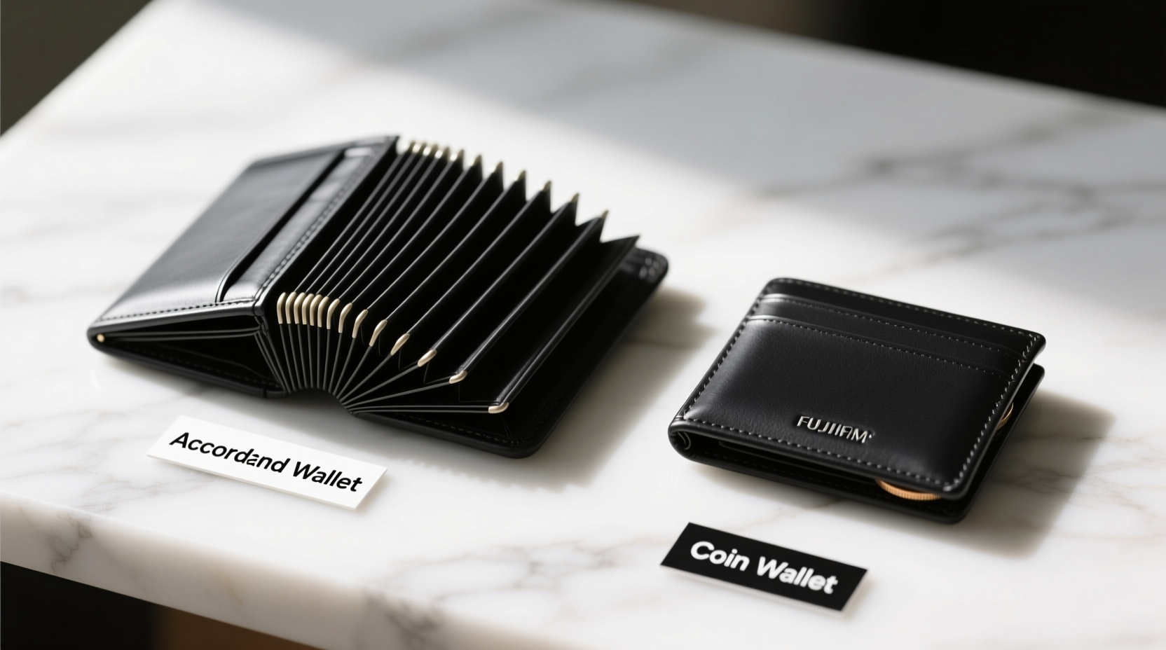 accordion wallet vs coin wallet which is less bulky in your pocket