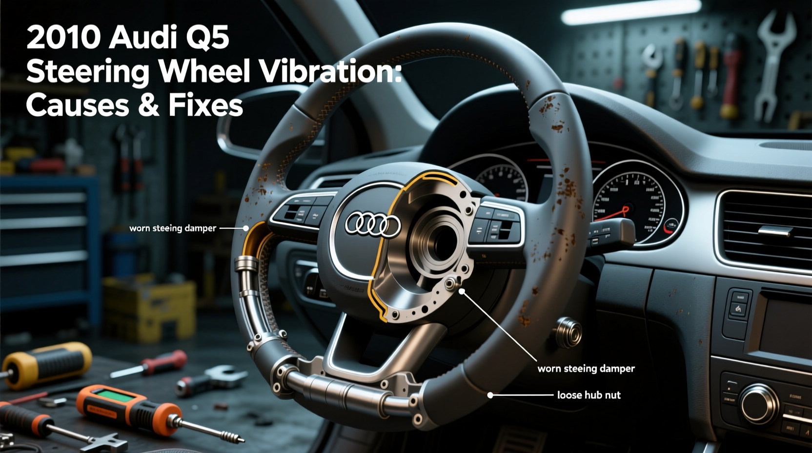 2010 audi q5 steering wheel vibration