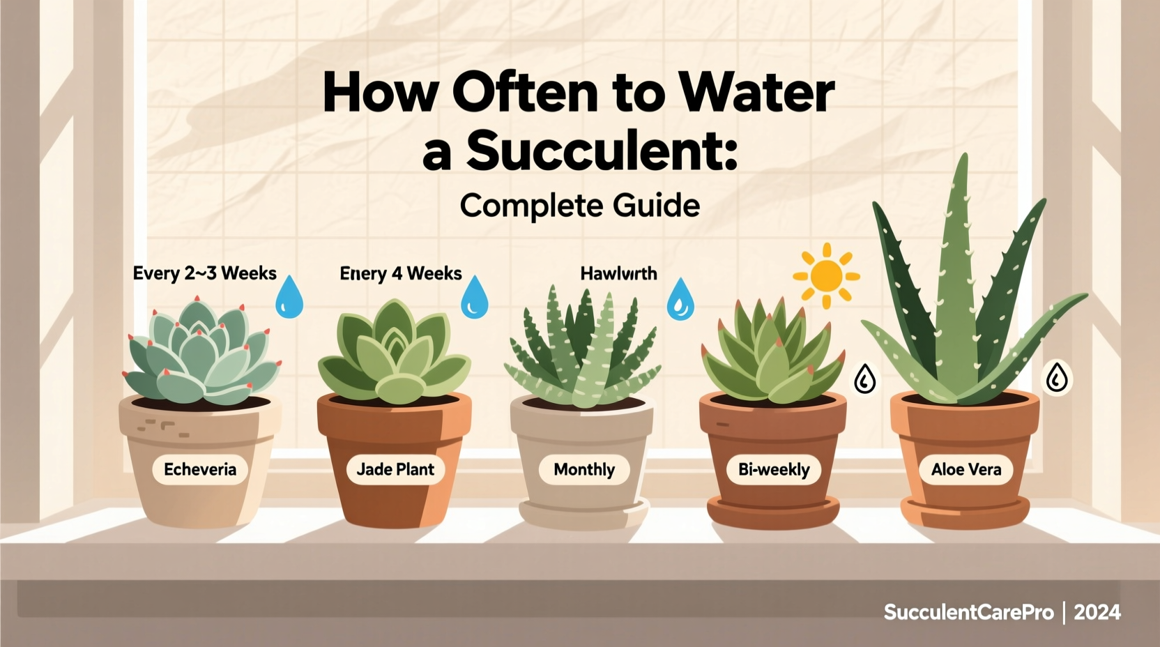 how often do i water a succulent