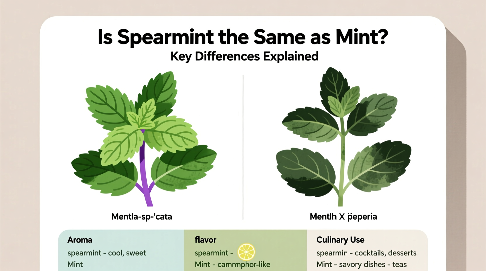 Is Spearmint the Same as Mint? Key Differences Explained