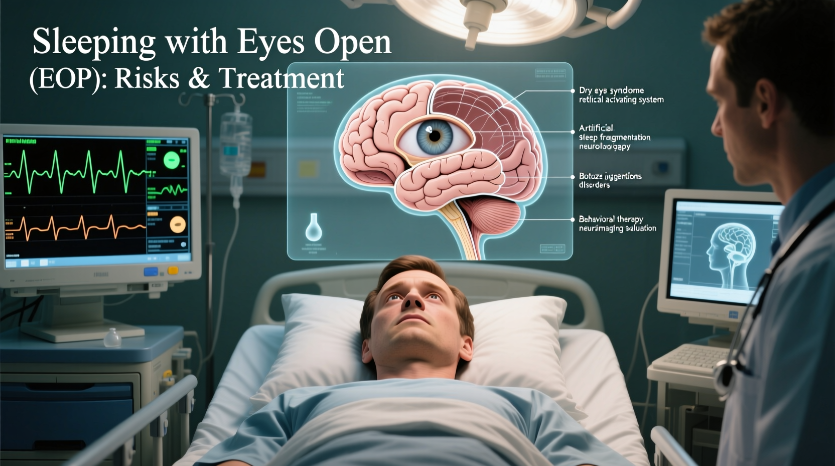 sleeping with your eyes open causes risks and treatment