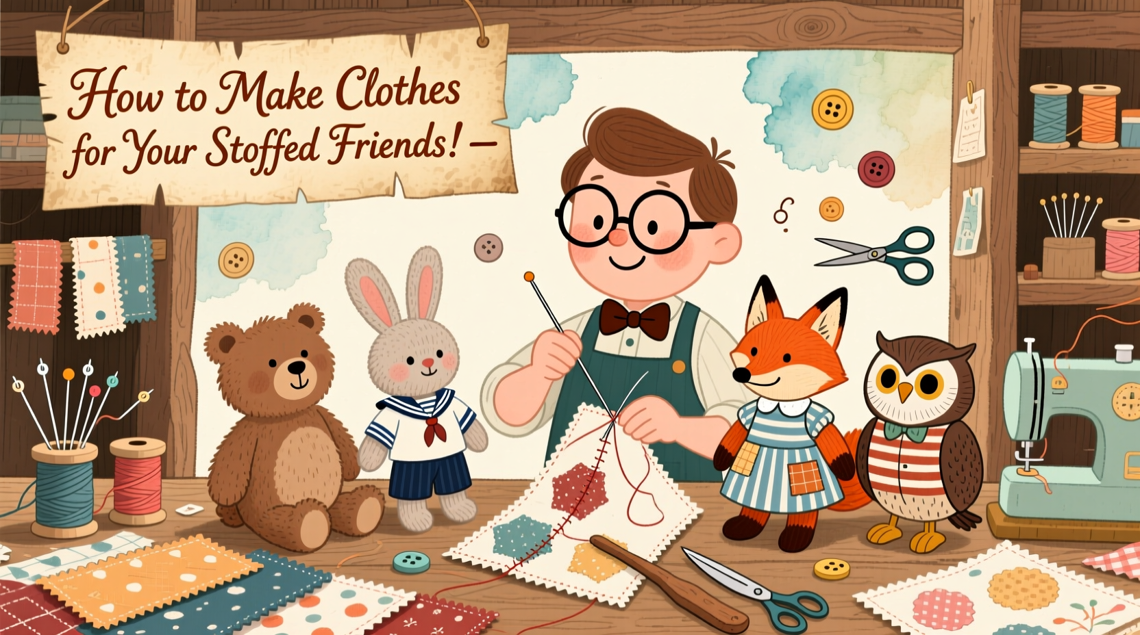 creative step by step guide to making custom clothes for your stuffed animals