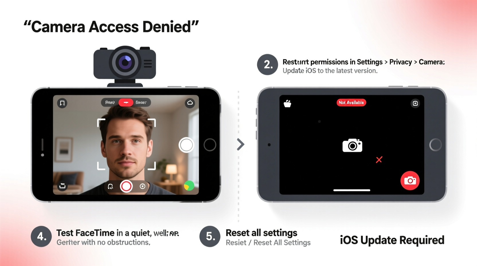 facetime camera not working how to fix a black screen