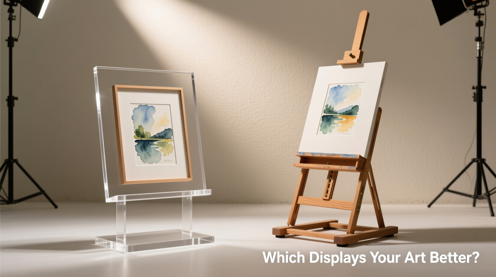 acrylic stand vs easel which one actually displays your stuff better
