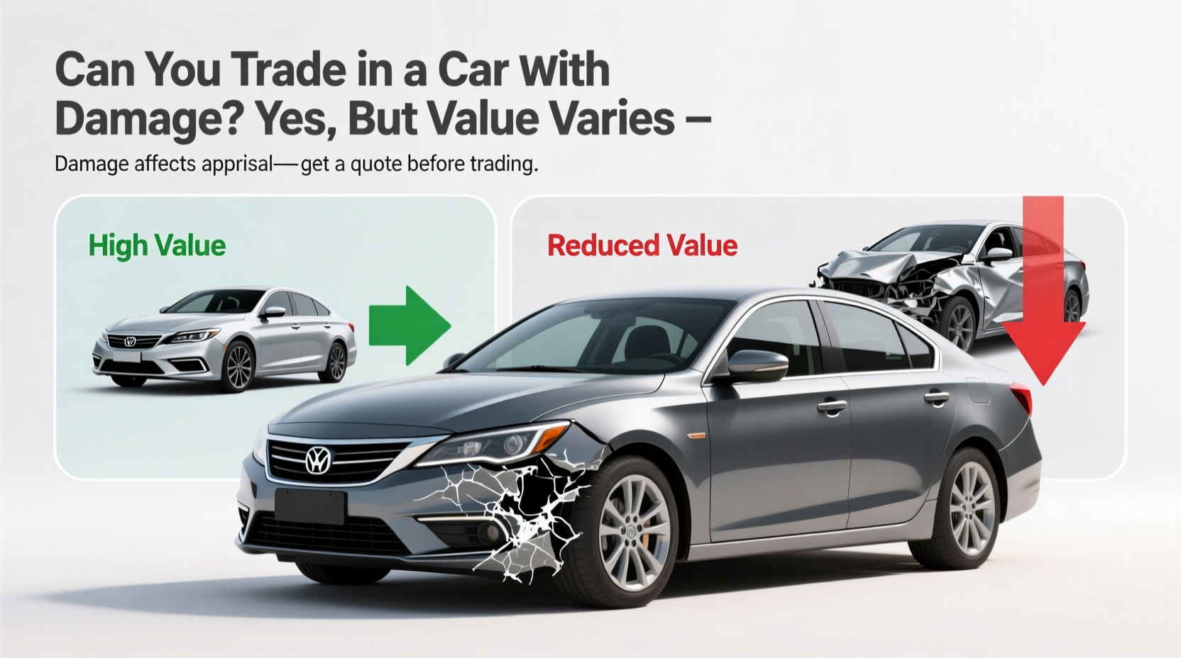 can you trade in a car with damage