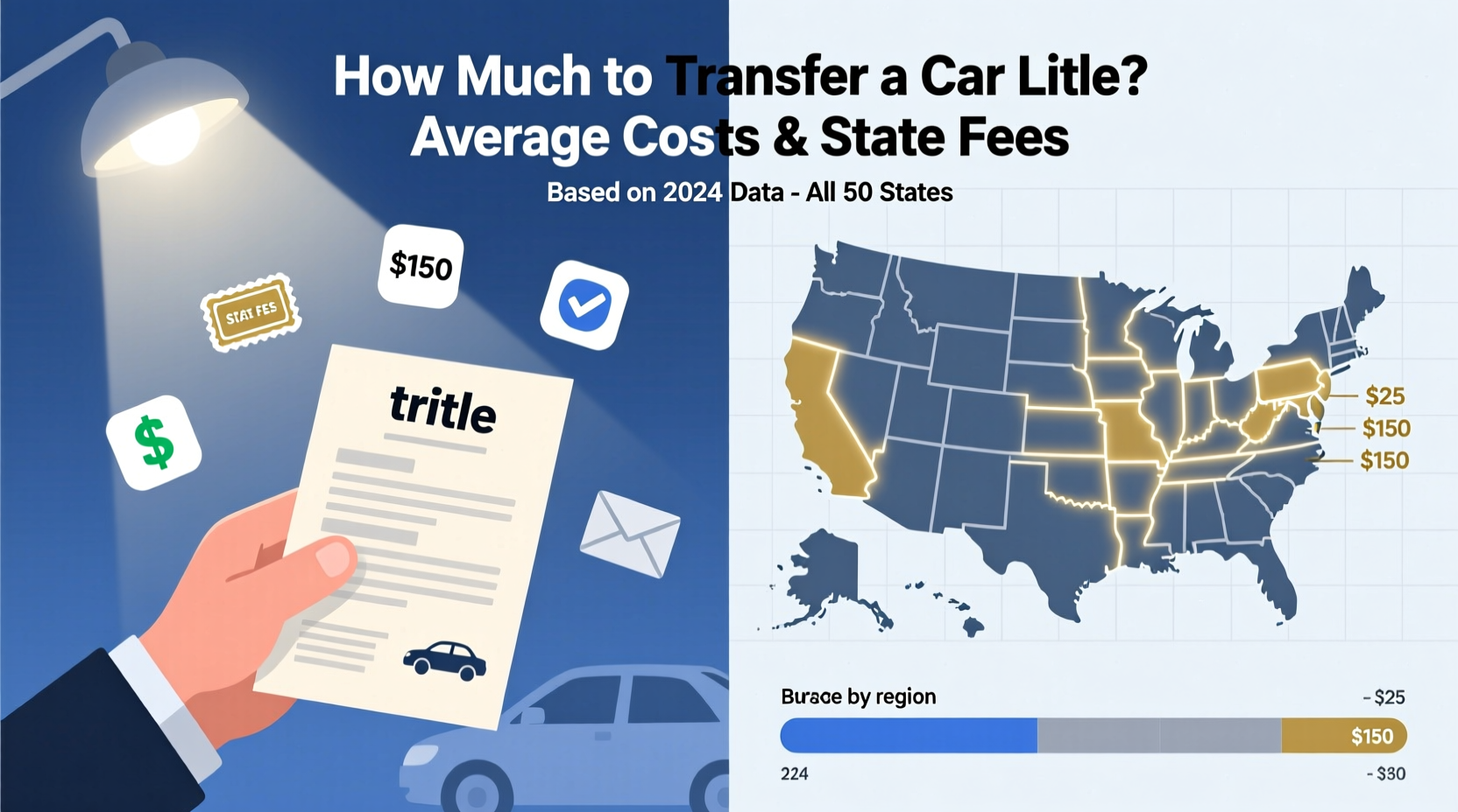 how much to transfer a car title