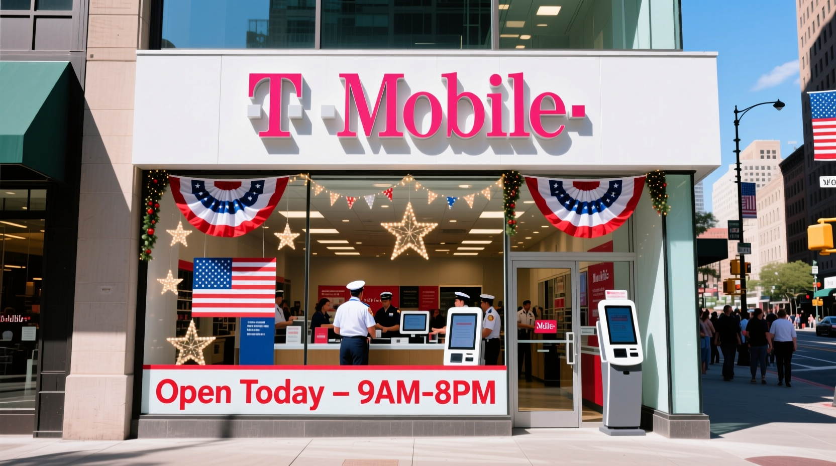 is tmobile open on july 4th