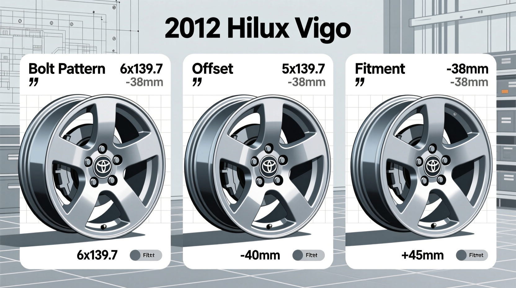 hilux vigo 2012 wheel comparison