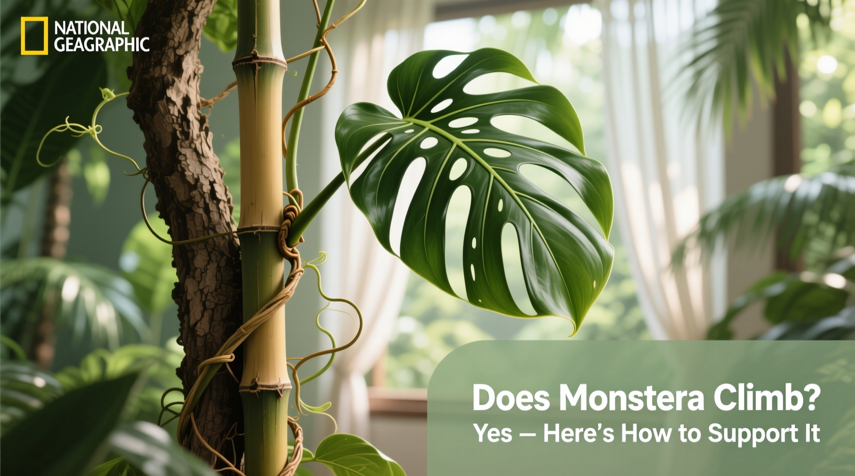 does monstera climb