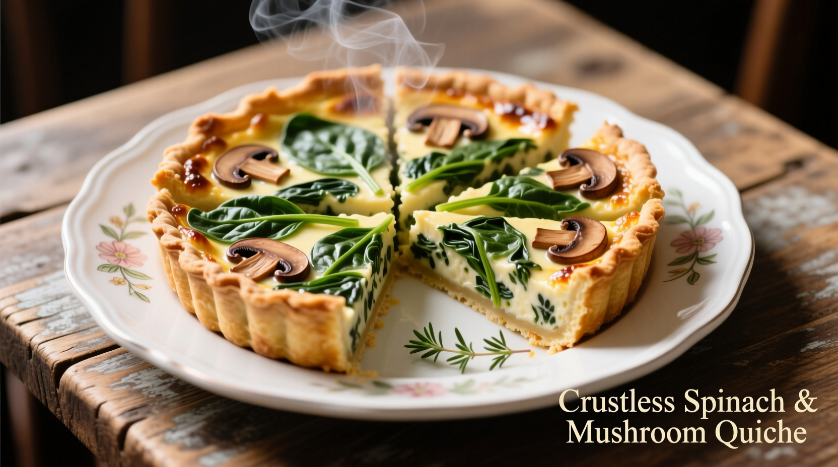Crustless Spinach Mushroom Quiche: Healthy Recipe Guide