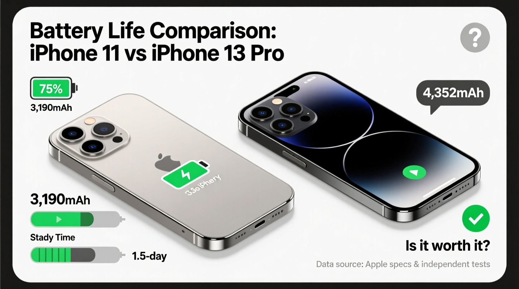 iphone 11 vs 13 pro battery is the upgrade really worth it for the extra juice