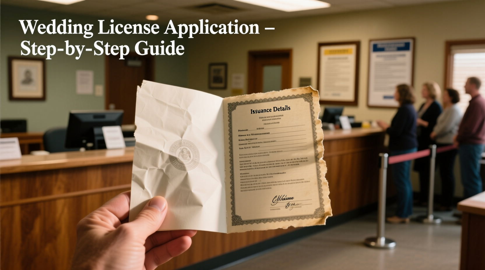 how to get your wedding license