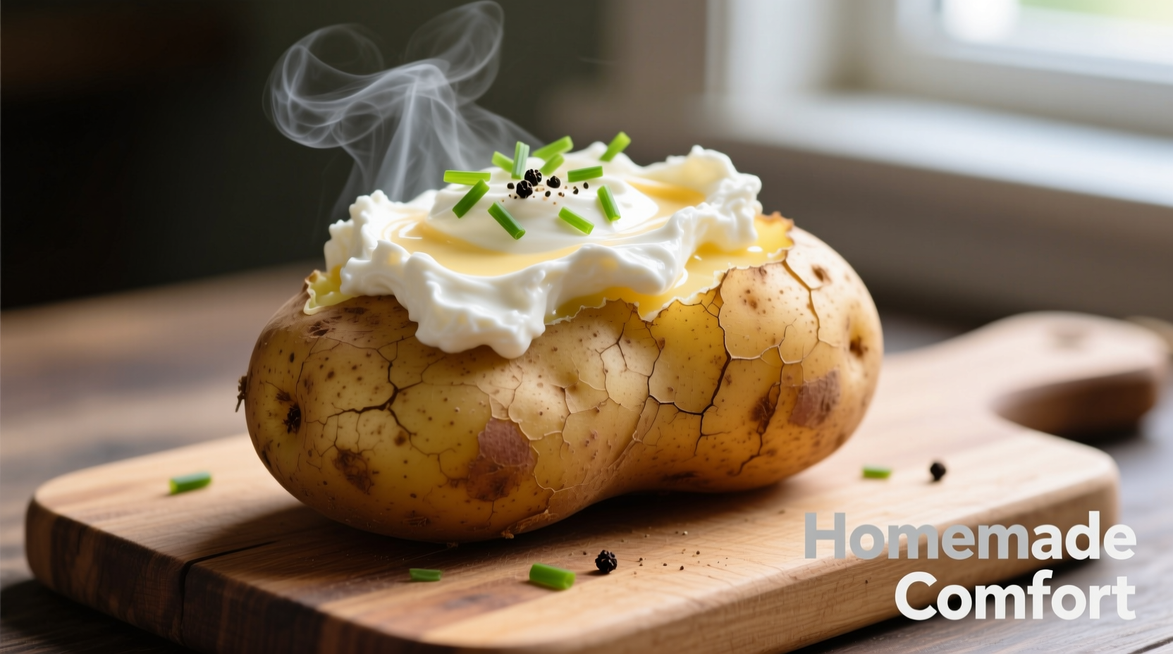 baked potato with cottage cheese