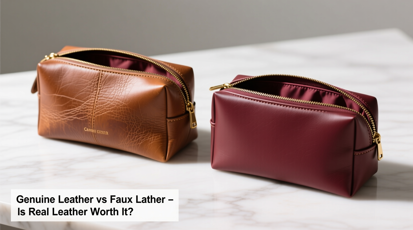faux leather vs leather makeup bags is real leather really worth it
