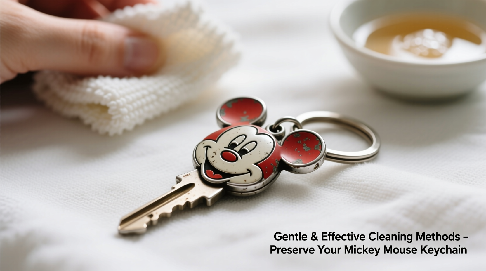 gentle and effective methods to clean your mickey mouse keychain without damage