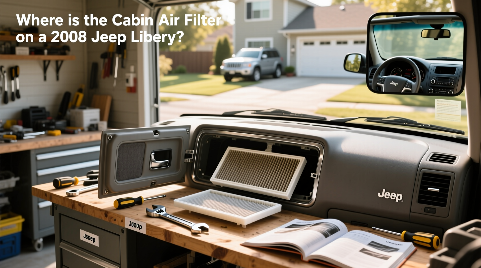 2008–2009 jeep liberty cabin air filter location replacement guide