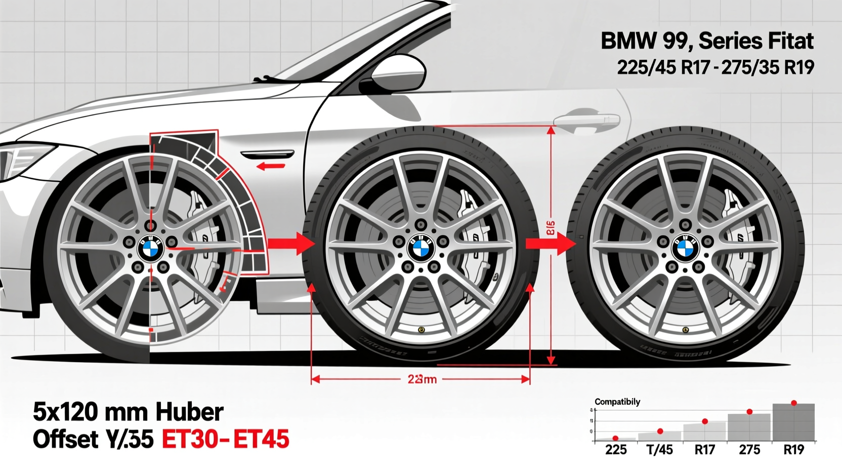 E90 E92 E93 Wheel Fitment Guide: Bolt Pattern, Offset & Tire Size