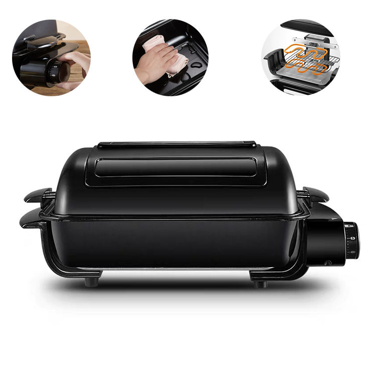 Guangdong Factory Smokeless BBQ Grill Mini Electric Fish Roaster for Household