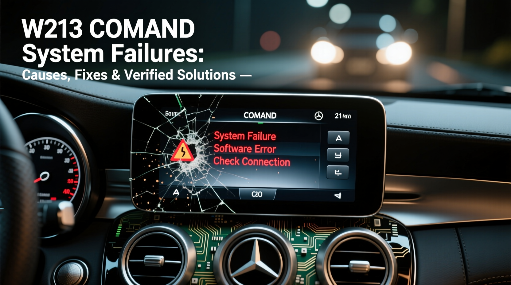 w213 comand system failures