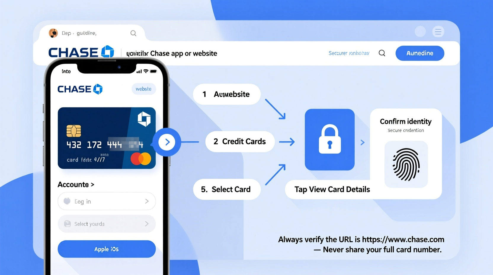 how to securely locate your chase credit card number online a step by step guide