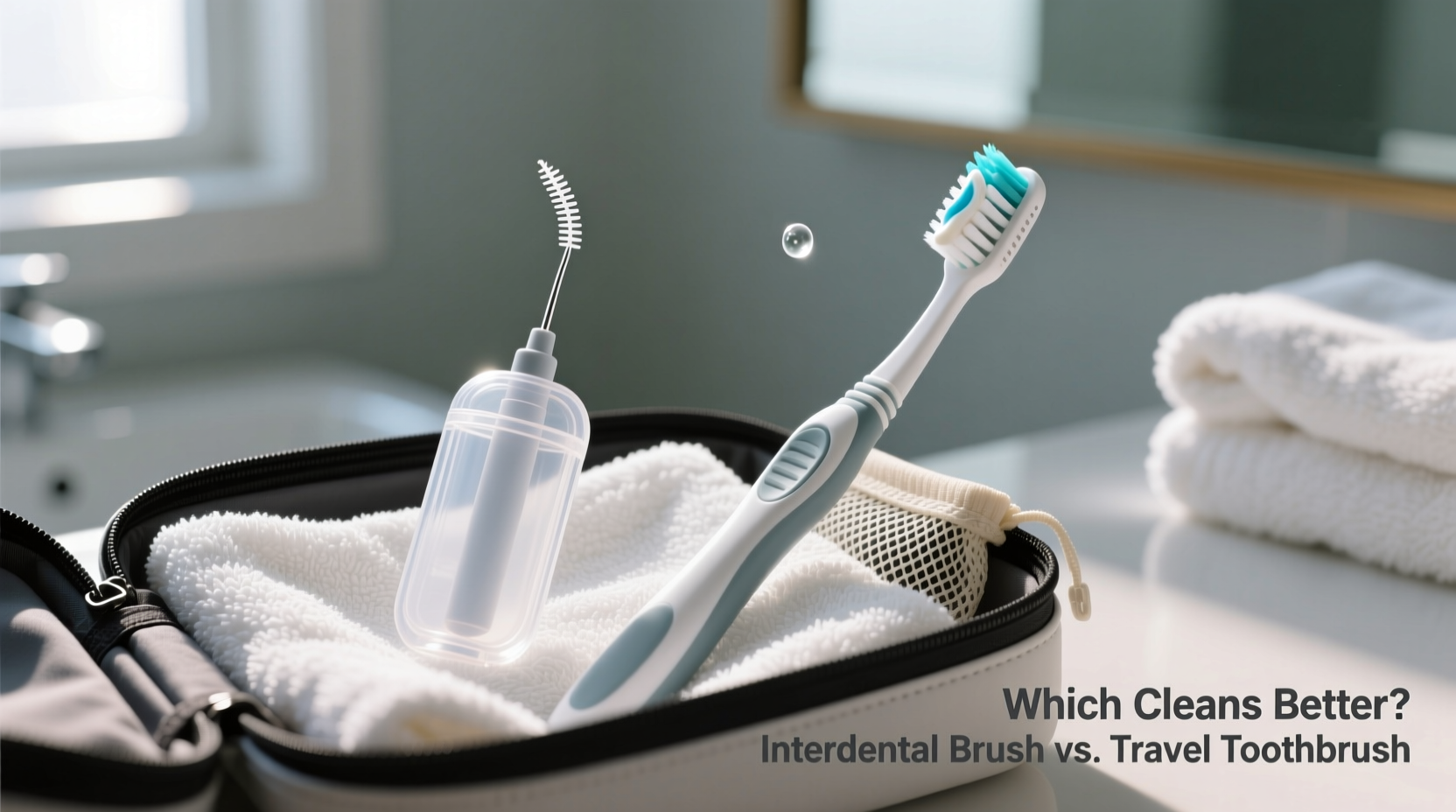 interdental brush or travel toothbrush which one cleans better on the go