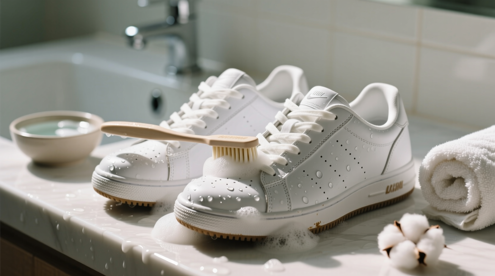 how to clean white shoes